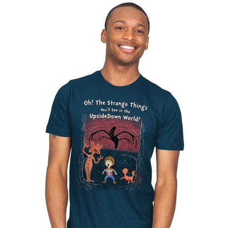 Oh! The Strange Things You'll See! - Mens T-Shirts RIPT Apparel Small / Indigo