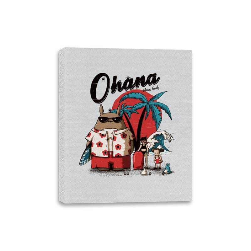 Ohana - Canvas Wraps Canvas Wraps RIPT Apparel 8x10 / Silver