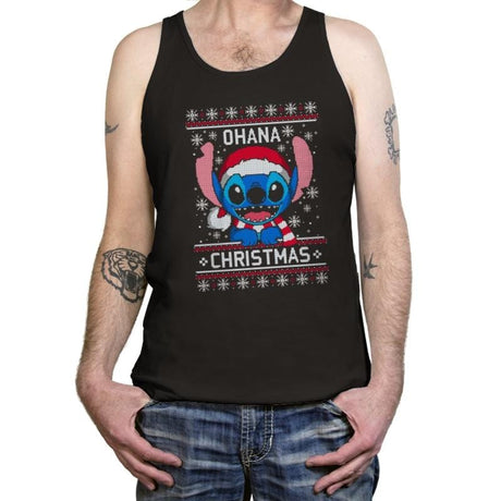 Ohana Christmas - Ugly Holiday - Tanktop Tanktop RIPT Apparel