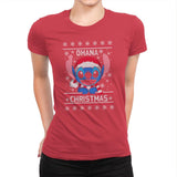 Ohana Christmas - Ugly Holiday - Womens Premium T-Shirts RIPT Apparel Small / Red