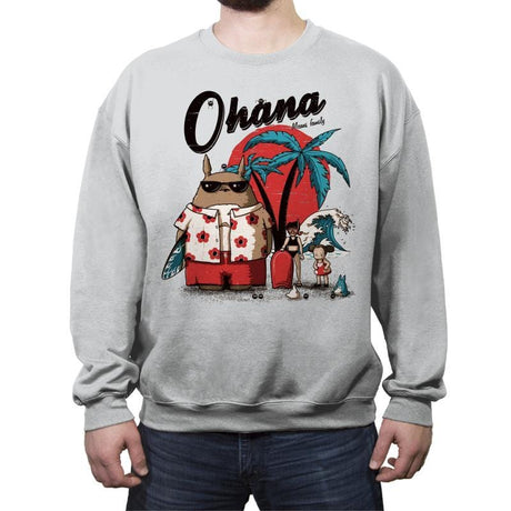 Ohana - Crew Neck Sweatshirt Crew Neck Sweatshirt RIPT Apparel