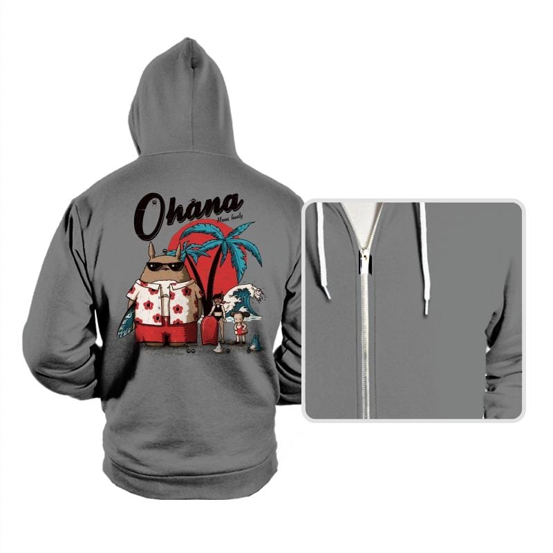 Ohana - Hoodies Hoodies RIPT Apparel Small / Athletic Heather