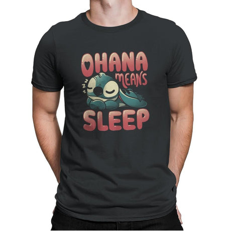 Ohana Means Sleep - Mens Premium T-Shirts RIPT Apparel Small / Heavy Metal