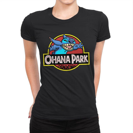 Ohana Park - Womens Premium T-Shirts RIPT Apparel Small / Black
