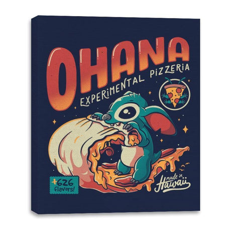 Ohana Pizzeria - Canvas Wraps Canvas Wraps RIPT Apparel 16x20 / Navy