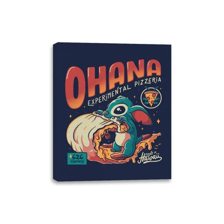 Ohana Pizzeria - Canvas Wraps Canvas Wraps RIPT Apparel 8x10 / Navy