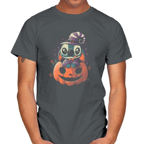 Ohana Pumpkin - Anytime - Mens T-Shirts RIPT Apparel Small / Charcoal