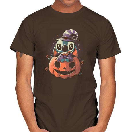 Ohana Pumpkin - Anytime - Mens T-Shirts RIPT Apparel Small / Dark Chocolate