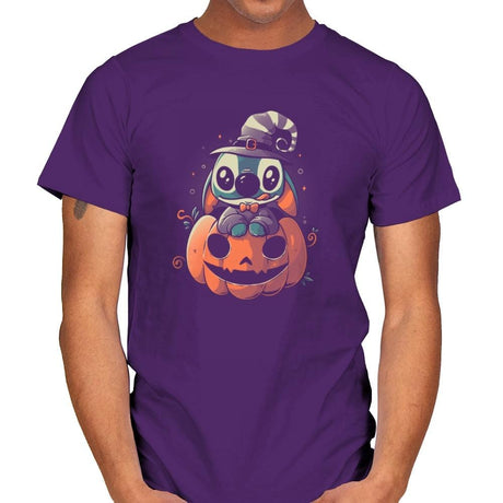 Ohana Pumpkin - Anytime - Mens T-Shirts RIPT Apparel Small / Purple
