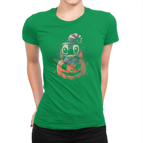 Ohana Pumpkin - Anytime - Womens Premium T-Shirts RIPT Apparel Small / Kelly Green