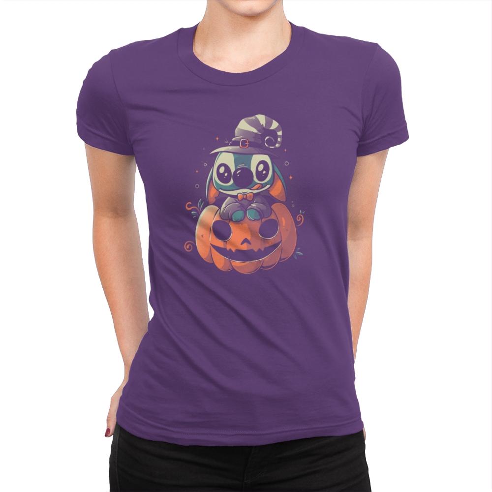 Ohana Pumpkin - Anytime - Womens Premium T-Shirts RIPT Apparel Small / Purple Rush