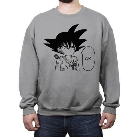 Ok - Sangoku - Crew Neck Sweatshirt Crew Neck Sweatshirt RIPT Apparel
