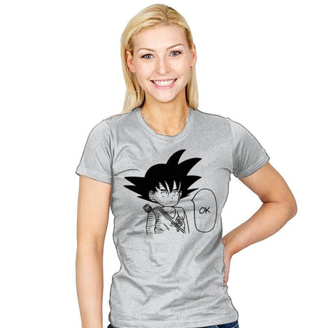 Ok - Sangoku - Womens T-Shirts RIPT Apparel Small / Silver