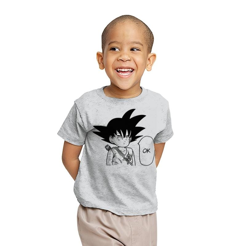 Ok - Sangoku - Youth T-Shirts RIPT Apparel X-small / Sport grey