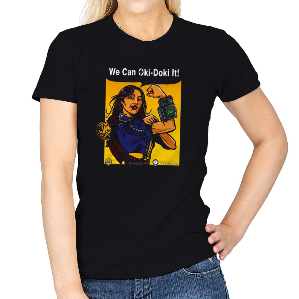 Oki-Doki It! - Womens T-Shirts RIPT Apparel Small / Black