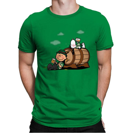 Oktoberfest Nuts - Mens Premium T-Shirts RIPT Apparel Small / Kelly