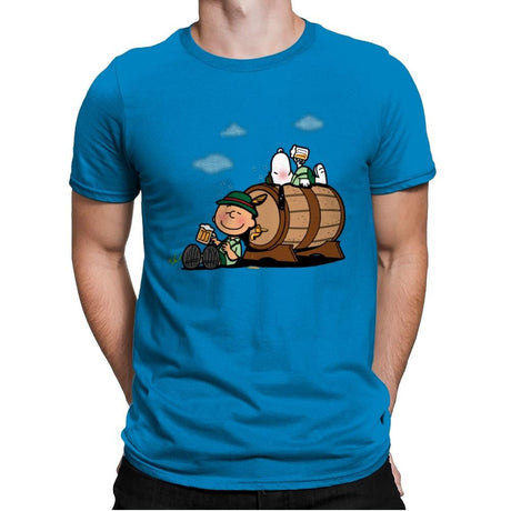 Oktoberfest Nuts - Mens Premium T-Shirts RIPT Apparel Small / Turqouise