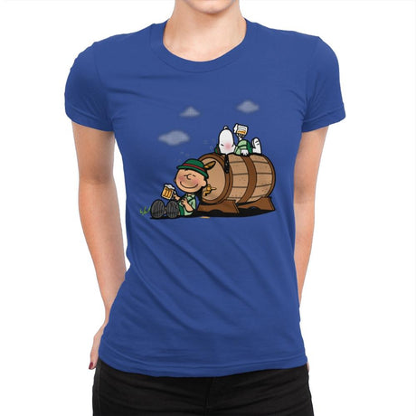 Oktoberfest Nuts - Womens Premium T-Shirts RIPT Apparel Small / Royal
