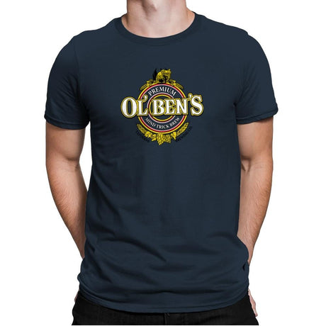 Ol Ben's Mind Trick Brew Exclusive - Mens Premium T-Shirts RIPT Apparel Small / Indigo