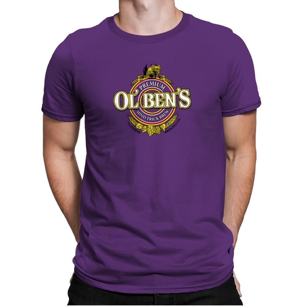 Ol Ben's Mind Trick Brew Exclusive - Mens Premium T-Shirts RIPT Apparel Small / Purple Rush
