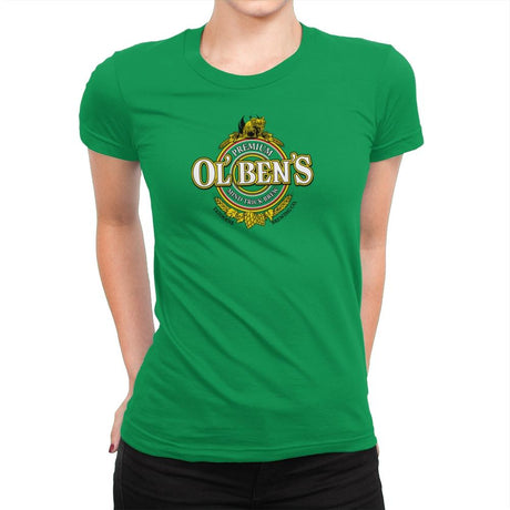 Ol Ben's Mind Trick Brew Exclusive - Womens Premium T-Shirts RIPT Apparel 3x-large / Kelly Green