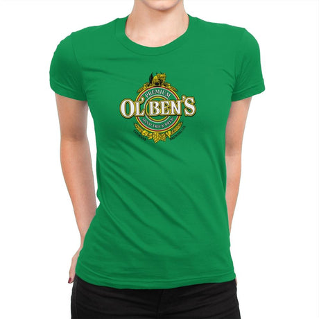 Ol Ben's Mind Trick Brew Exclusive - Womens Premium T-Shirts RIPT Apparel Small / Kelly Green