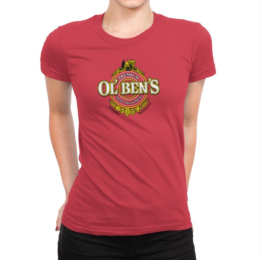 Ol Ben's Mind Trick Brew Exclusive - Womens Premium T-Shirts RIPT Apparel Small / Red