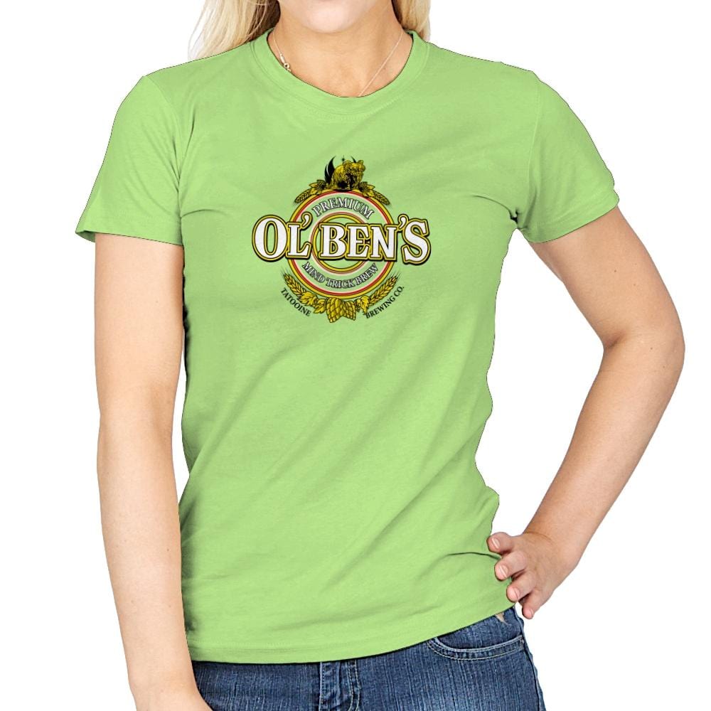 Ol Ben's Mind Trick Brew Exclusive - Womens T-Shirts RIPT Apparel Small / Mint Green