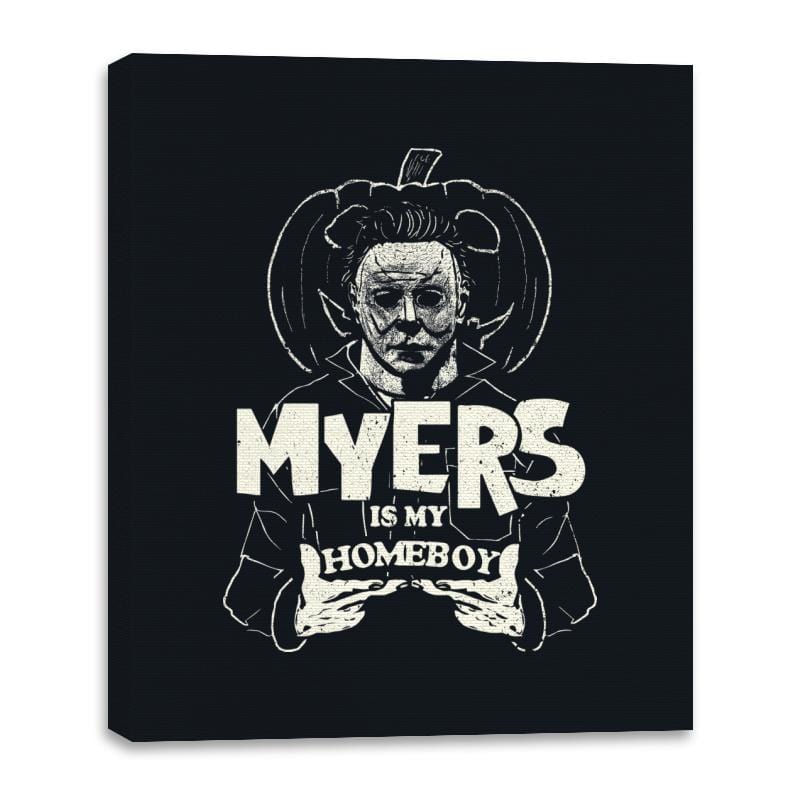 Old Killer Homeboy - Canvas Wraps Canvas Wraps RIPT Apparel 16x20 / Black