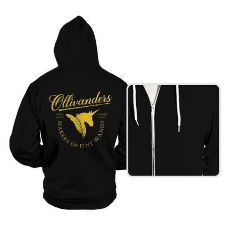 Ollivanders Wand Shop - Hoodies Hoodies RIPT Apparel Small / Black