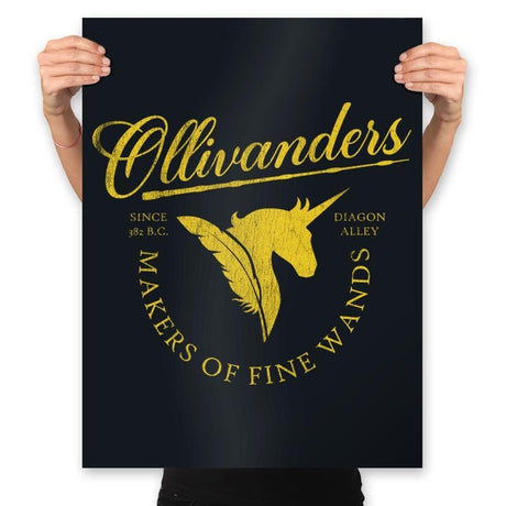 Ollivanders Wand Shop - Prints Posters RIPT Apparel 18x24 / Black