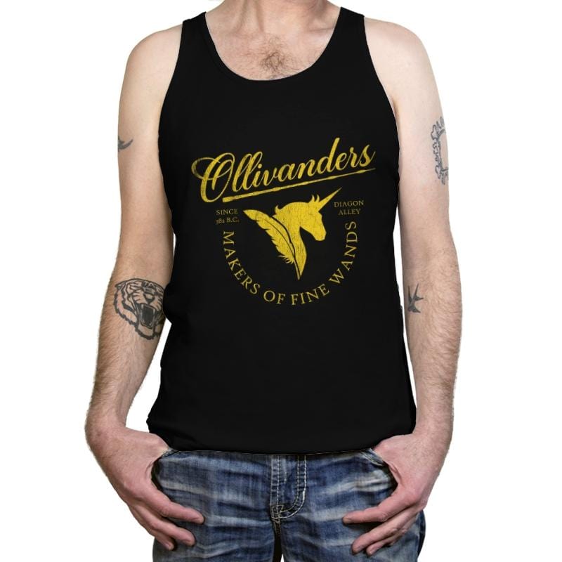 Ollivanders Wand Shop - Tanktop Tanktop RIPT Apparel X-Small / Black