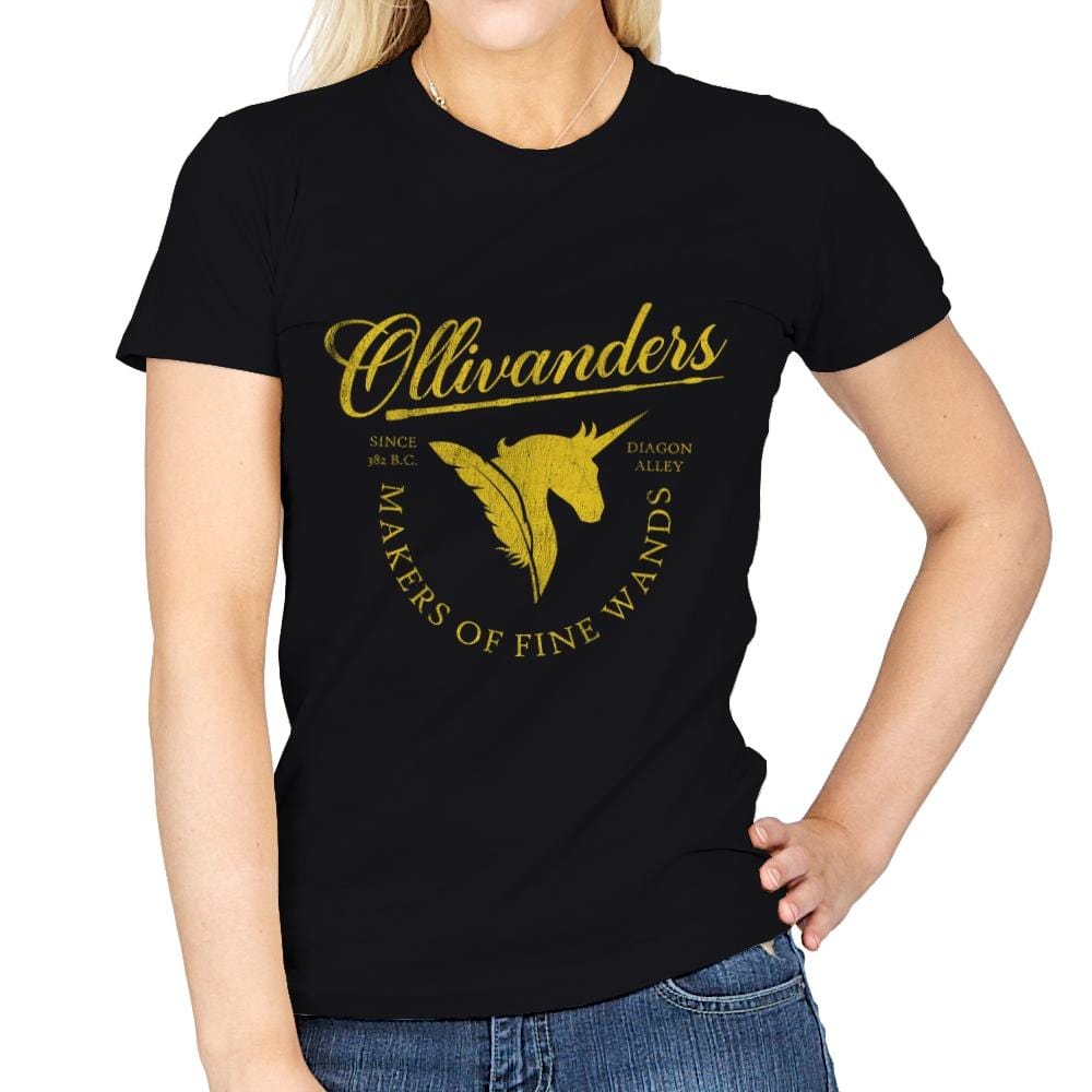 Ollivanders Wand Shop - Womens T-Shirts RIPT Apparel Small / Black