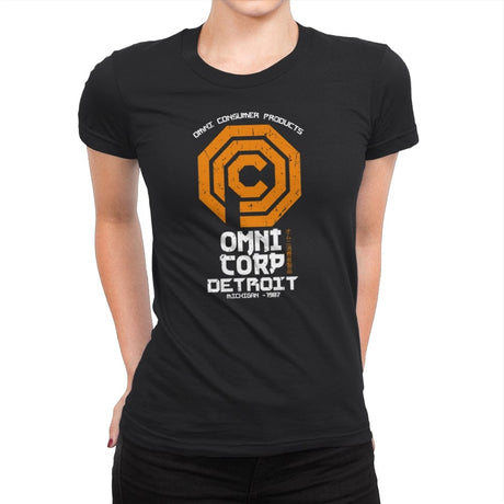 Omni Corp - Womens Premium T-Shirts RIPT Apparel Small / Black