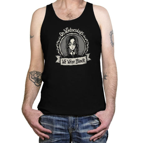 On Wednesdays We Wear Black - Tanktop Tanktop RIPT Apparel X-Small / Black