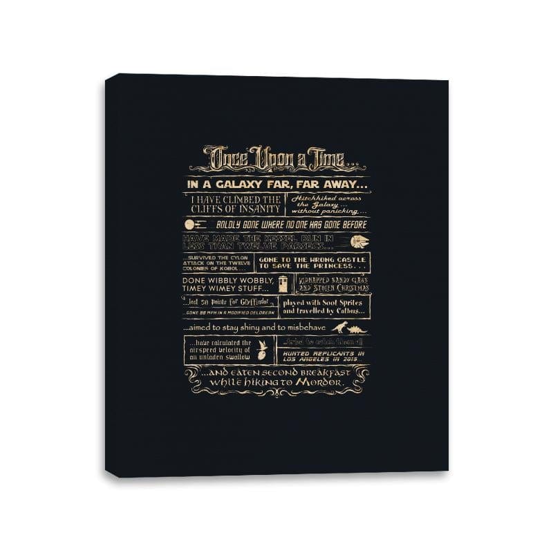 Once Upon a Time - Best Seller - Canvas Wraps Canvas Wraps RIPT Apparel 11x14 / Black