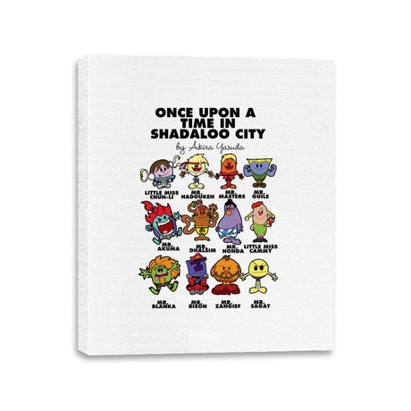 Once Upon A Time In Shadaloo City - Shirt Club - Canvas Wraps Canvas Wraps RIPT Apparel 11x14 / White