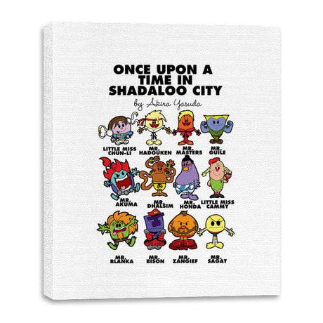 Once Upon A Time In Shadaloo City - Shirt Club - Canvas Wraps Canvas Wraps RIPT Apparel 16x20 / White