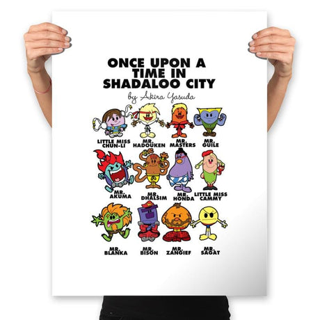 Once Upon A Time In Shadaloo City - Shirt Club - Prints Posters RIPT Apparel 18x24 / White