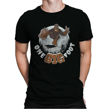 One Big Foot - Mens Premium T-Shirts RIPT Apparel Small / Black