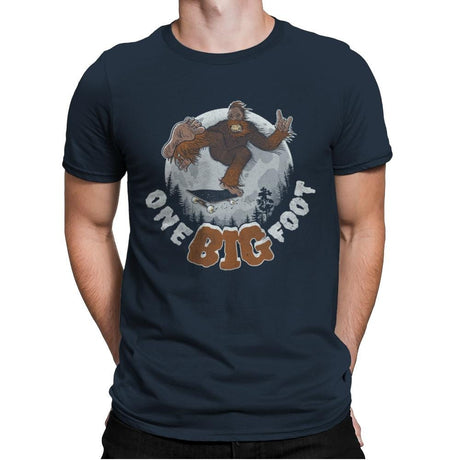 One Big Foot - Mens Premium T-Shirts RIPT Apparel Small / Indigo