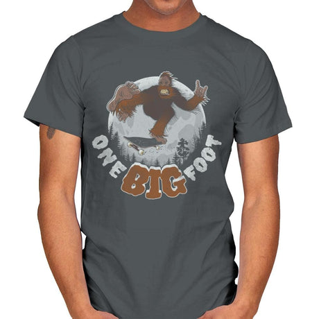 One Big Foot - Mens T-Shirts RIPT Apparel Small / Charcoal