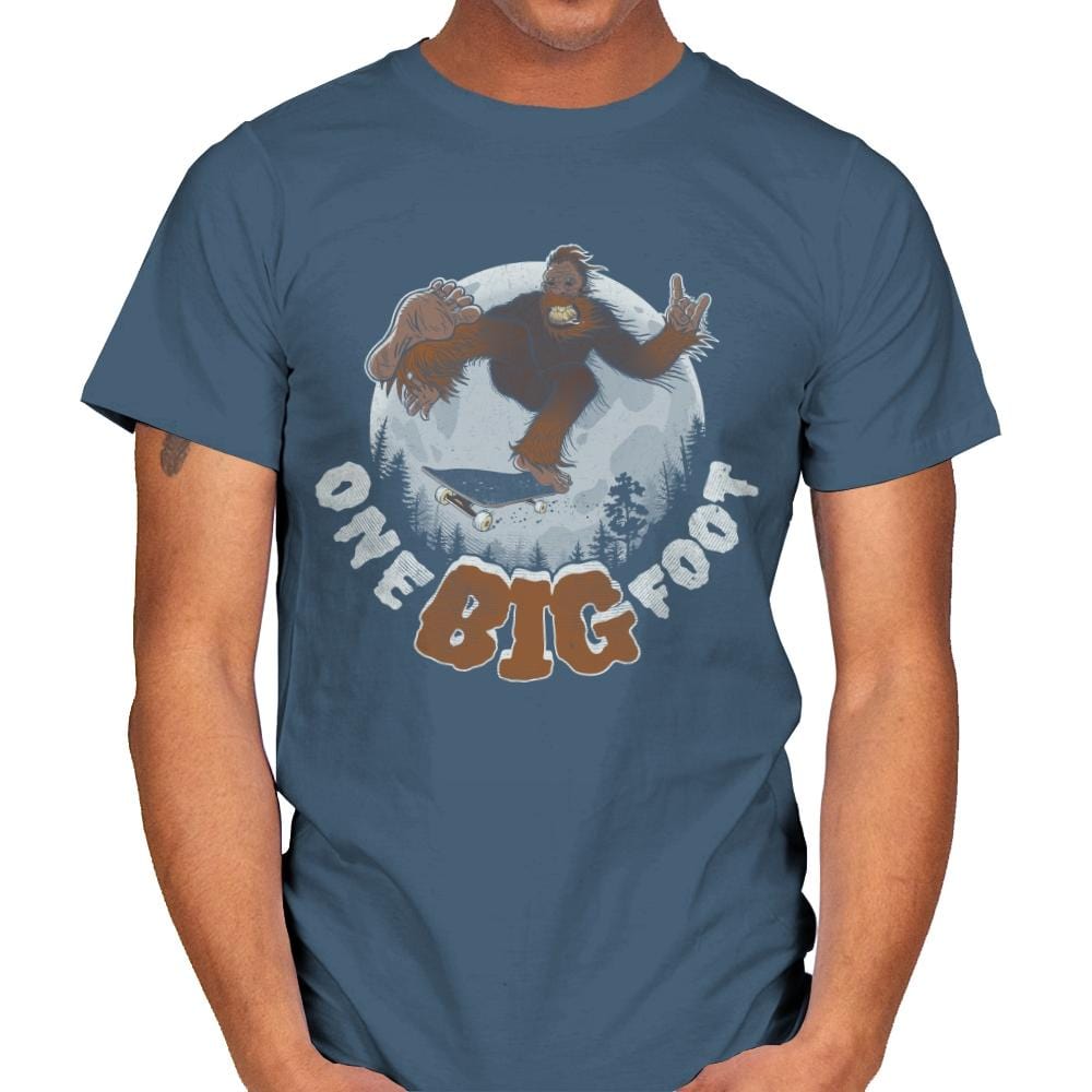 One Big Foot - Mens T-Shirts RIPT Apparel Small / Indigo Blue