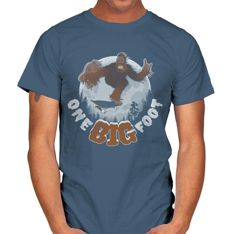 One Big Foot - Mens T-Shirts RIPT Apparel Small / Indigo Blue