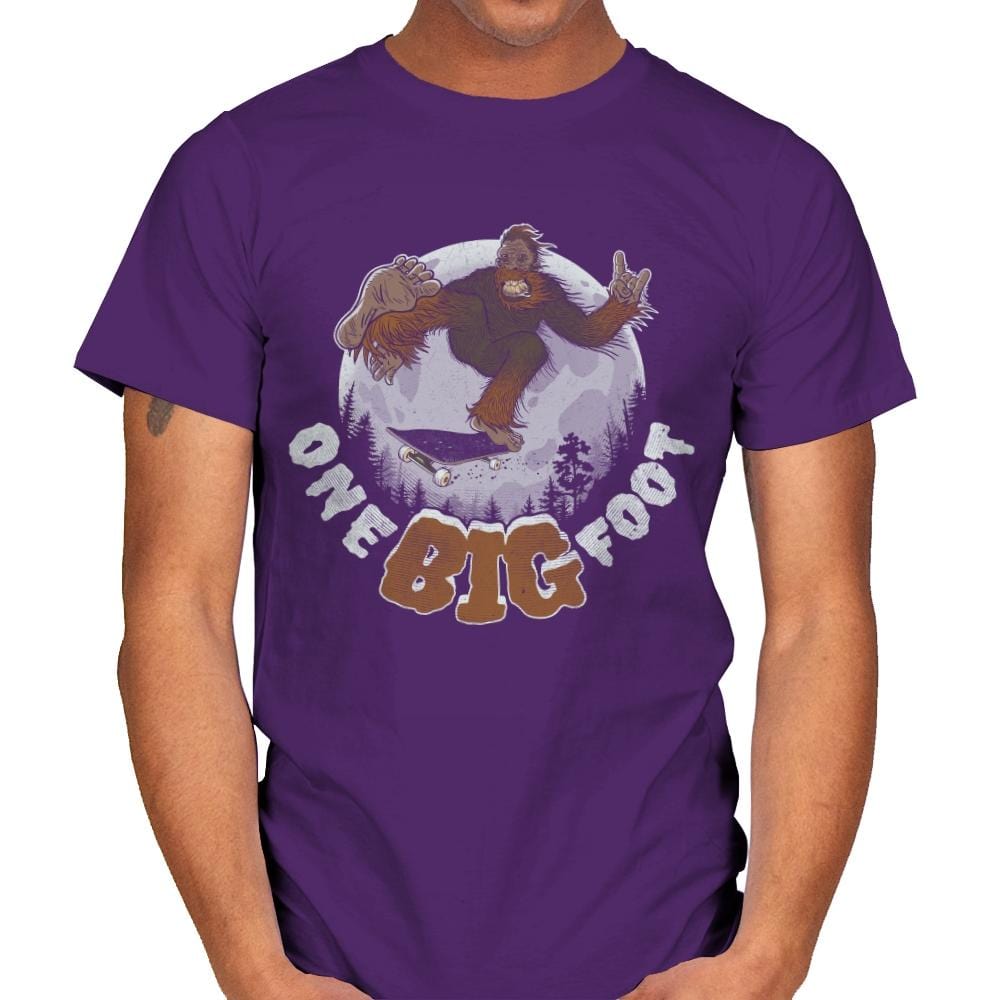 One Big Foot - Mens T-Shirts RIPT Apparel Small / Purple