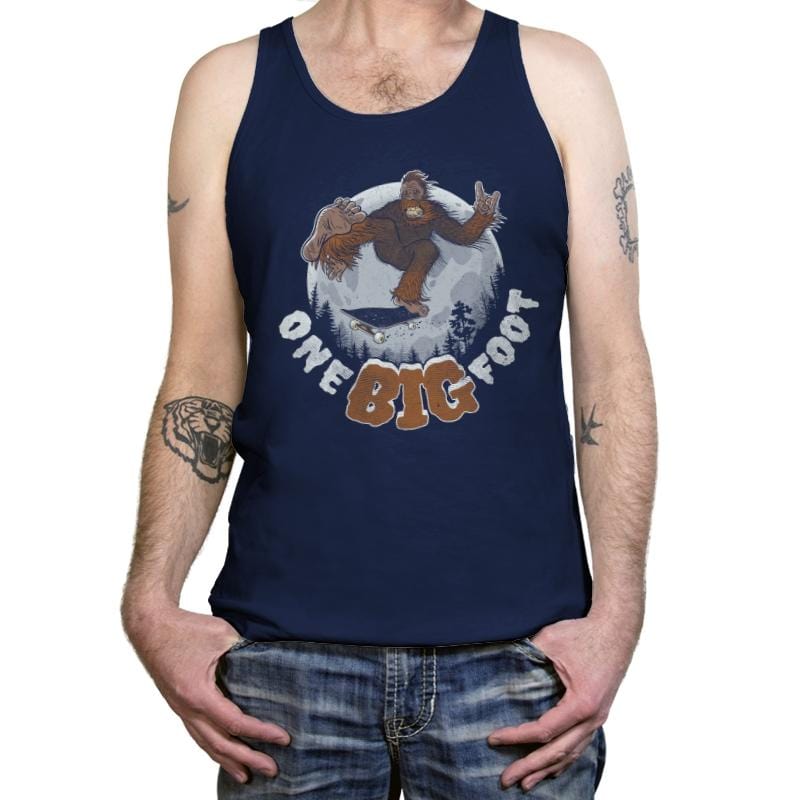 One Big Foot - Tanktop Tanktop RIPT Apparel X-Small / Navy