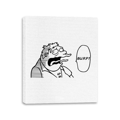 One Burp Man - Canvas Wraps Canvas Wraps RIPT Apparel 11x14 / White