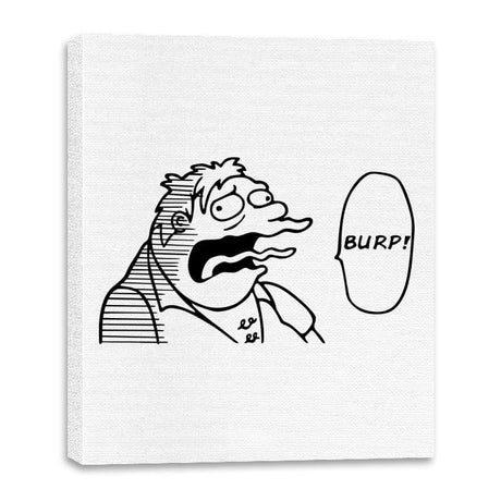 One Burp Man - Canvas Wraps Canvas Wraps RIPT Apparel 16x20 / White