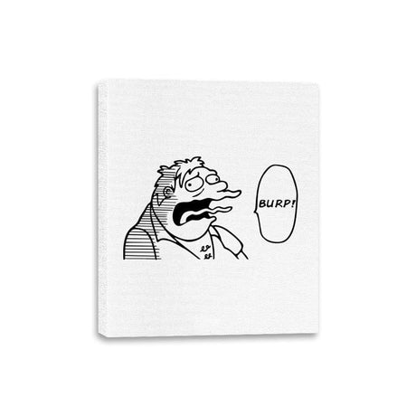 One Burp Man - Canvas Wraps Canvas Wraps RIPT Apparel 8x10 / White