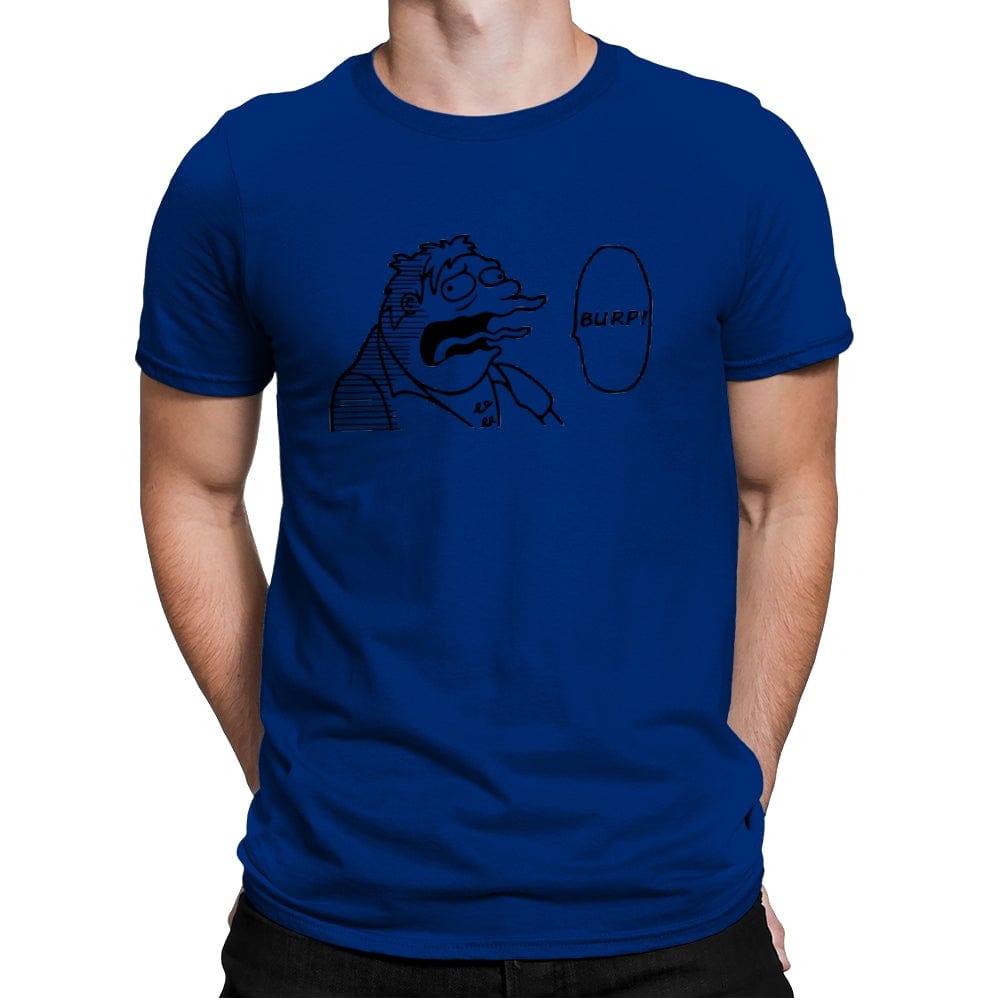 One Burp Man - Mens Premium T-Shirts RIPT Apparel Small / Royal